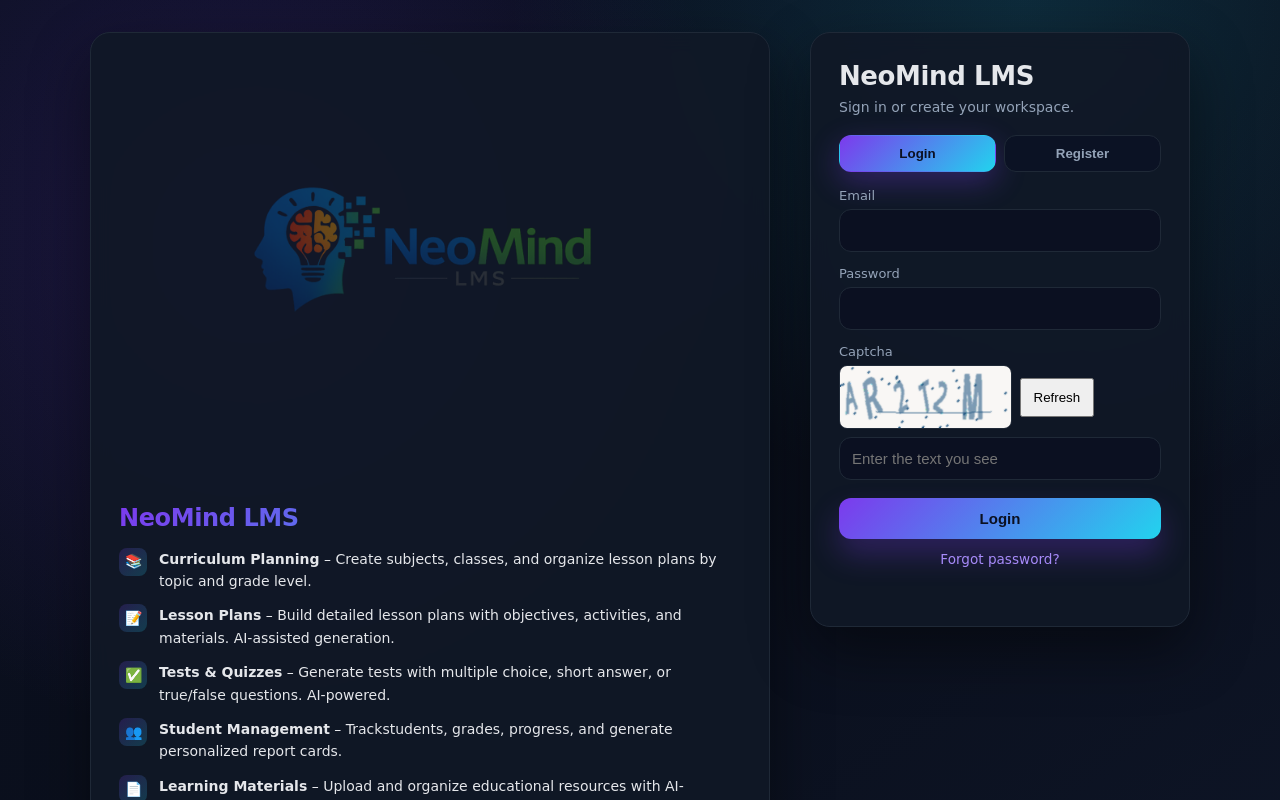 NenMind LMS preview