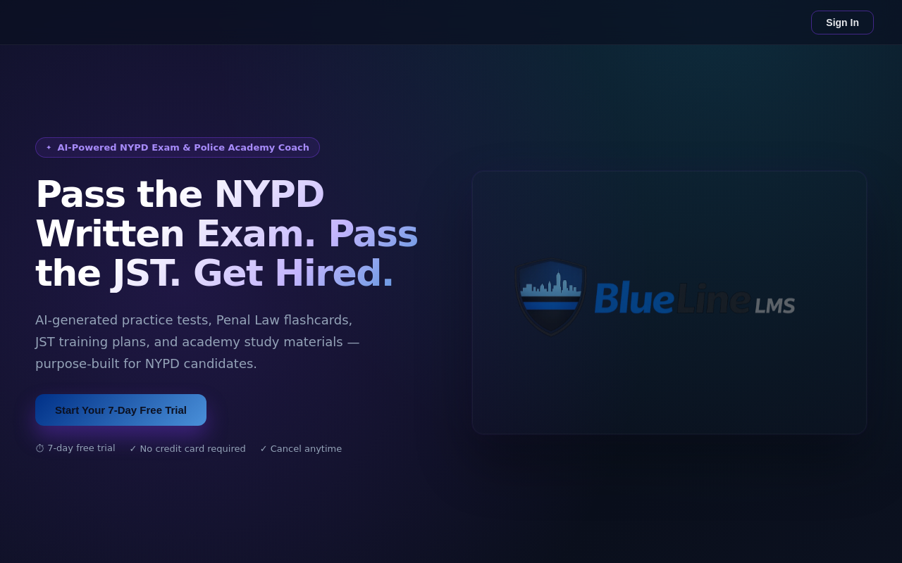 BlueLine LMS preview